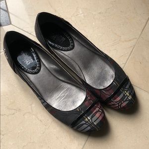 Coach Poppy Plaid Flats